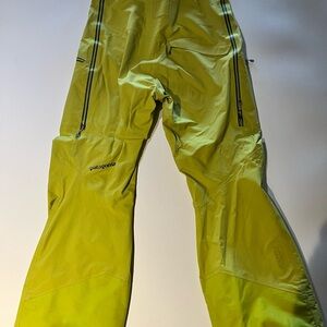 Patagonia Men's Pro Gortex Snow Vibrant Yellow Outdoor Pants